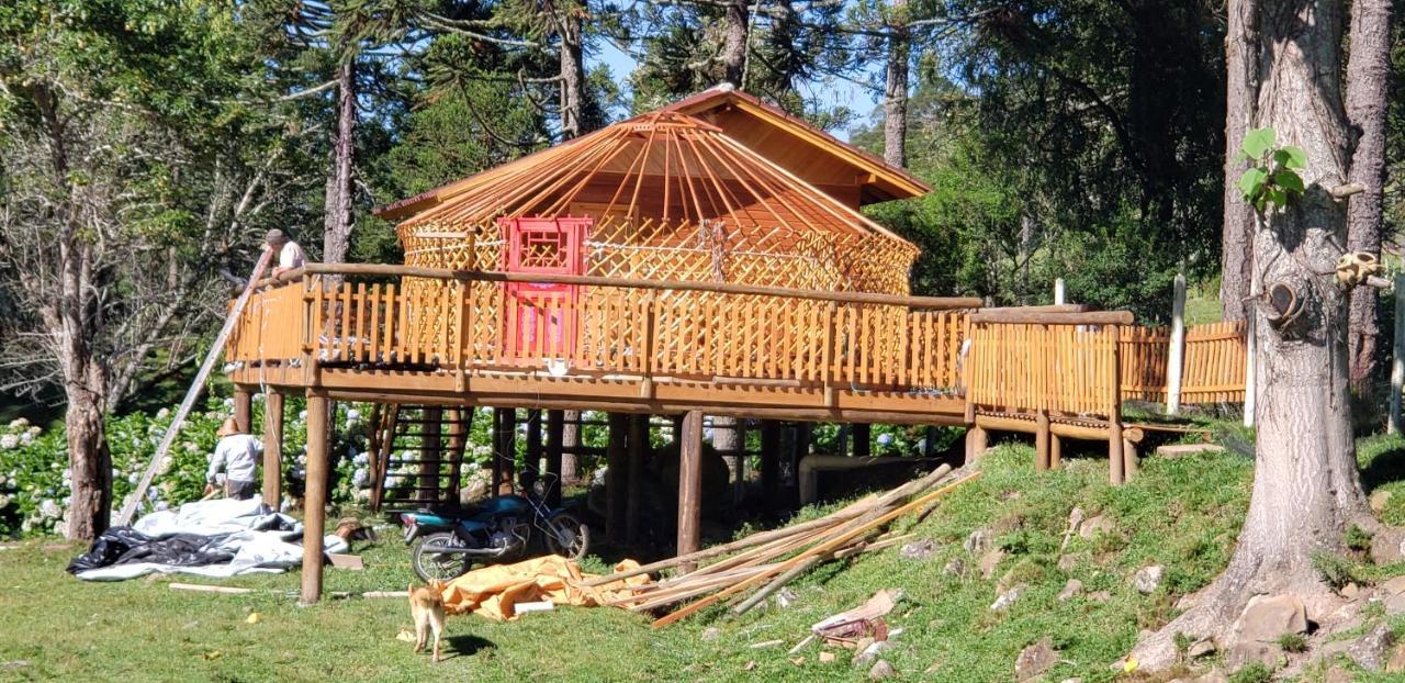 Casa Campo Yurt 1 Gengiscan tenda mongólica wifi Urubici Exterior foto