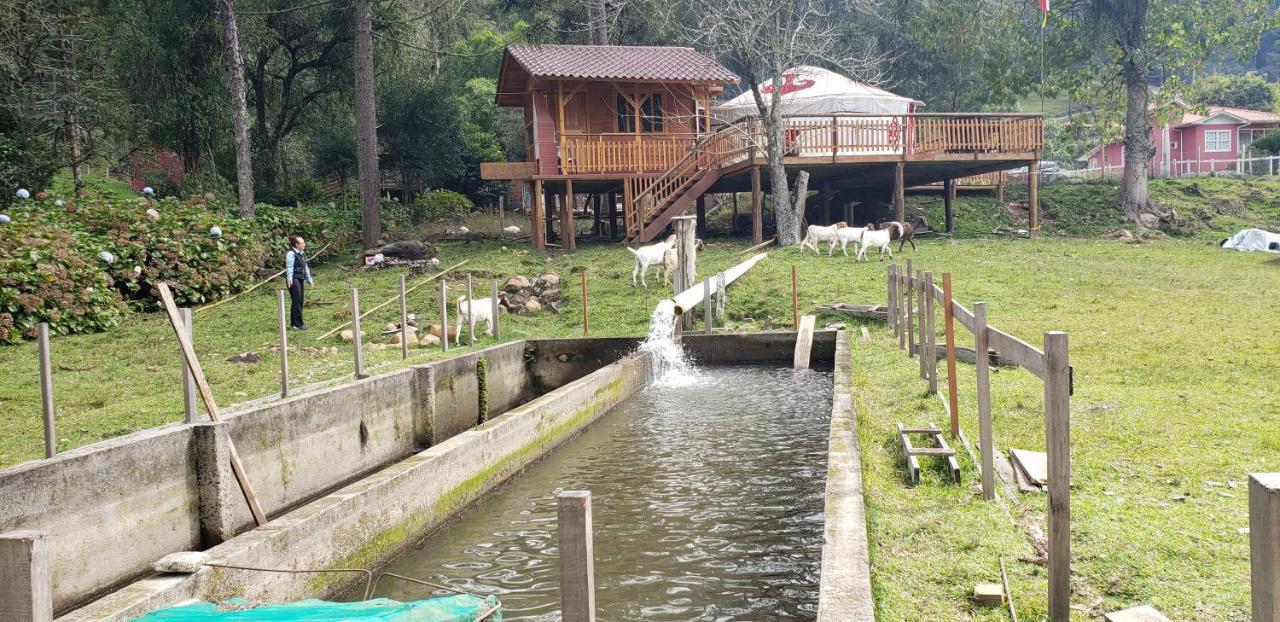 Casa Campo Yurt 1 Gengiscan tenda mongólica wifi Urubici Exterior foto